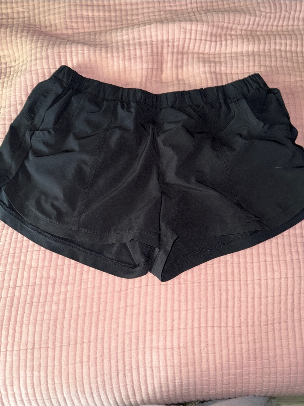 Athleta Black Active Running Shorts with Side Pockets